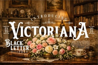 Victoriana Font: Elegant Typography for Vintage Design Projects