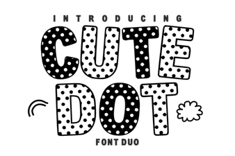 Cute Dot Duo Font for Playful Design Projects