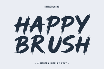 Happy Brush Font for Creative and Playful Design Projects