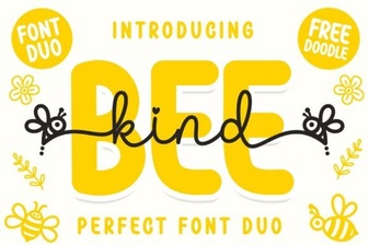 Bee Kind Duo Font: Creative Typography for Your Projects