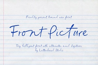 Creative Front Picture Font Design Ideas for Your Projects
